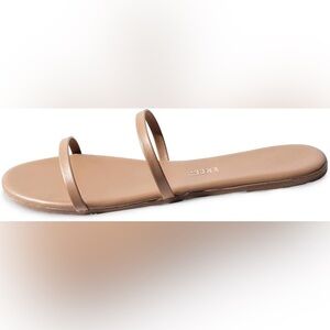 TKEESS Gemma Slides Tan Brown Women's Sandals Size 9